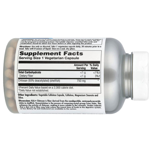 KAL, Chitosan, 750 mg, 120 Veg Caps