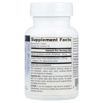 Source Naturals, Swedish Flower Pollen, 90 Tablets