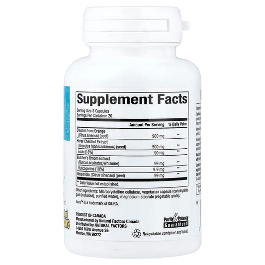 Natural Factors, WomenSense®, VeinSense®, 60 Vegetarian Capsules