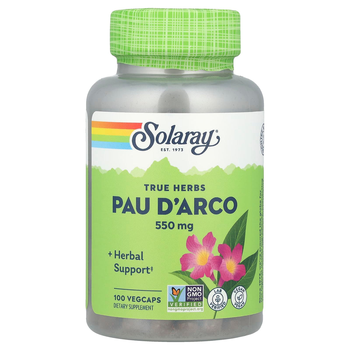 Solaray True Herbs Pau D'Arco 550 mg 100 VegCaps