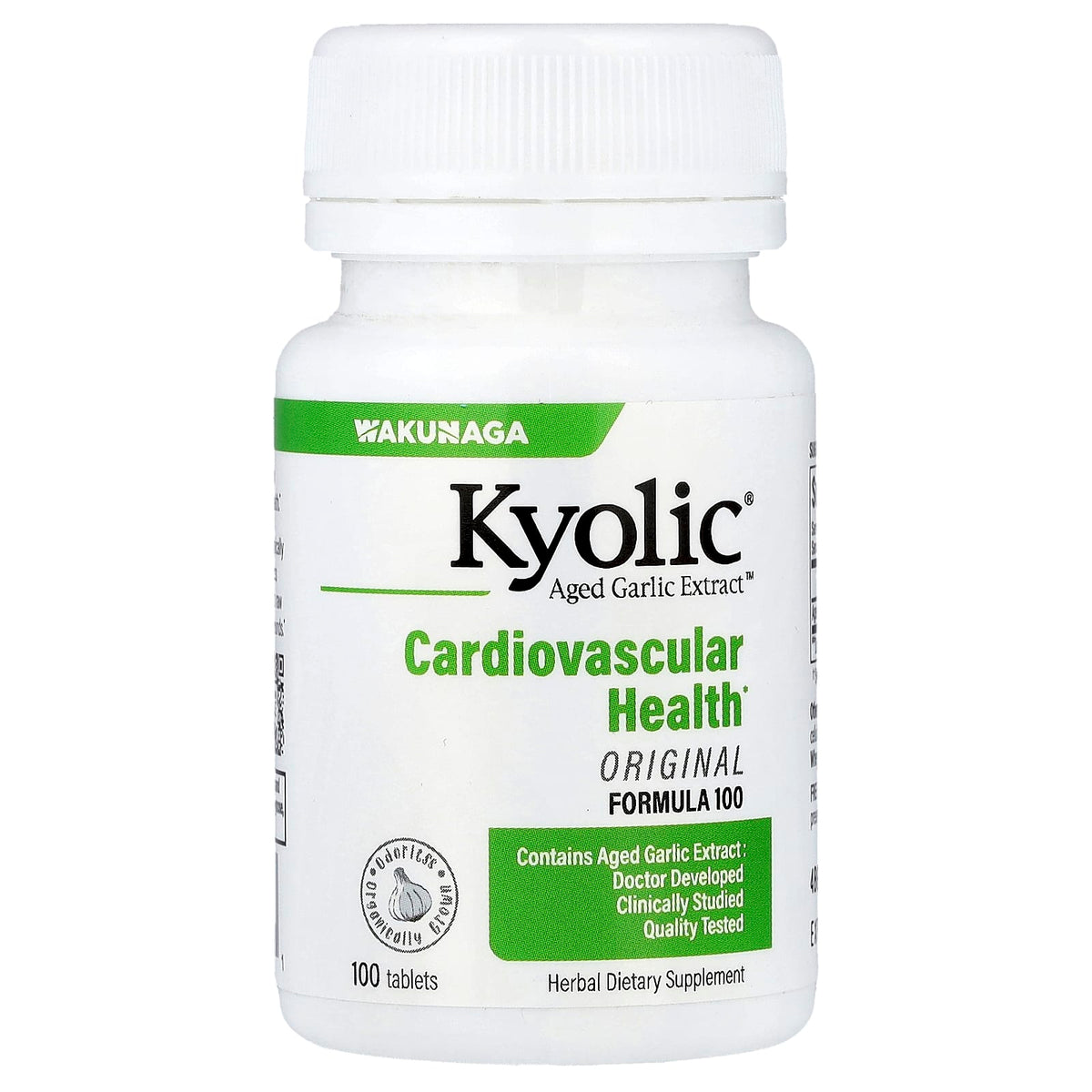 Kyolic, Aged Garlic Extract, Cardiovascular, Formula 100, 100 Tablets