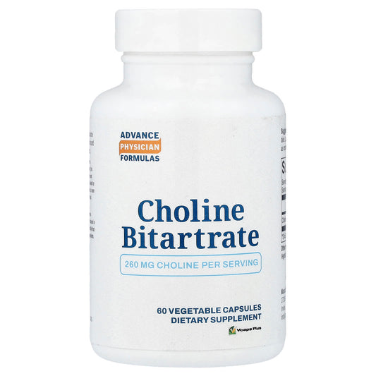 Advance Physician Formulas, Choline Bitartrate, 260 mg, 60 Veg Capsules