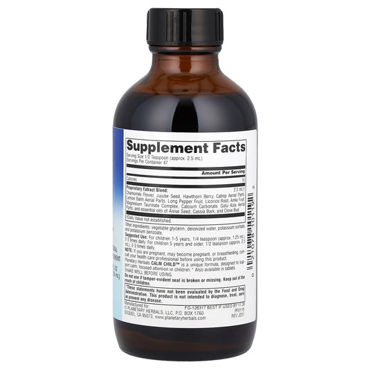 Planetary Herbals, Calm Child™ Herbal Syrup, 118.28 ml