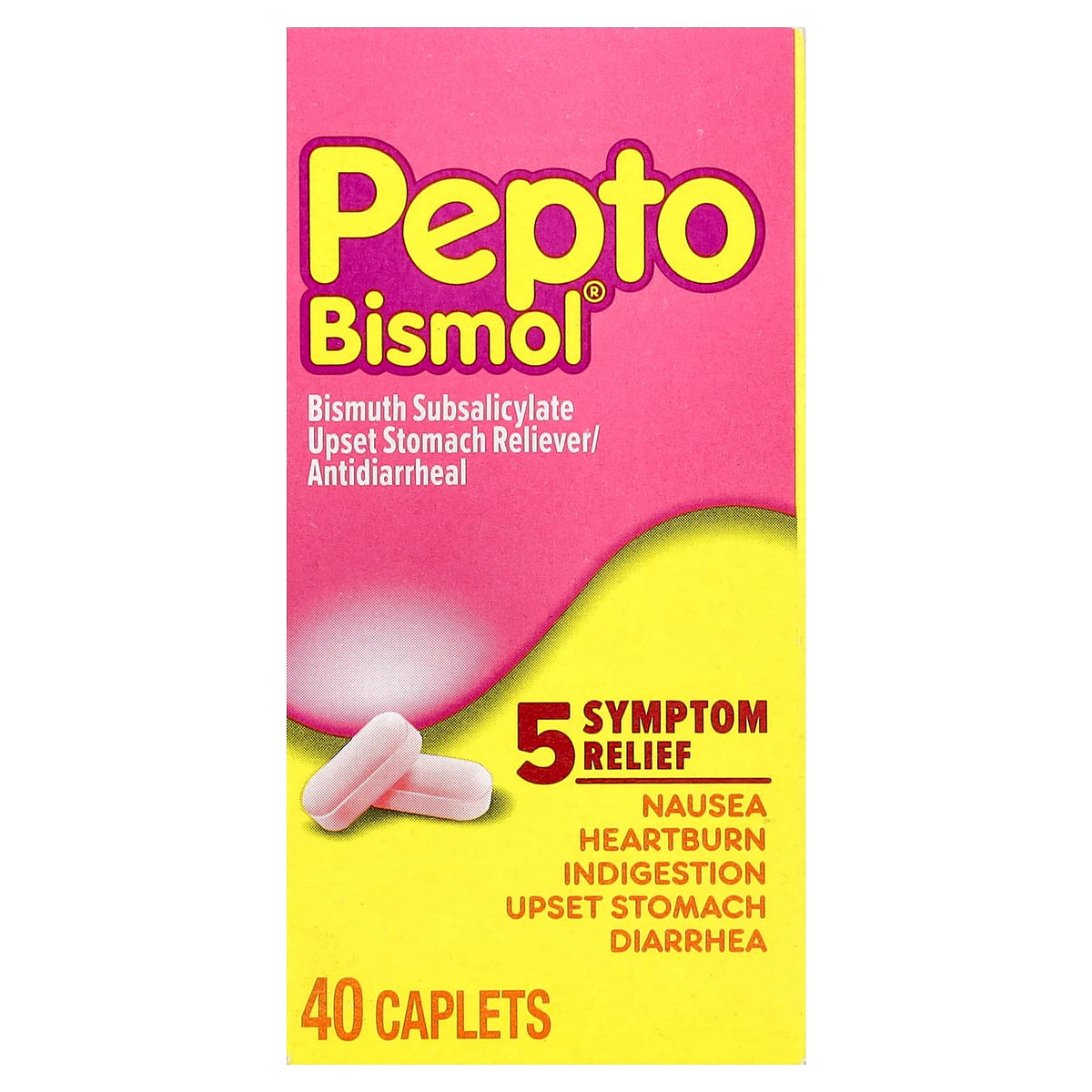 Pepto Bismol Bismuth Subsalicylate 131 mg 40 Tabs