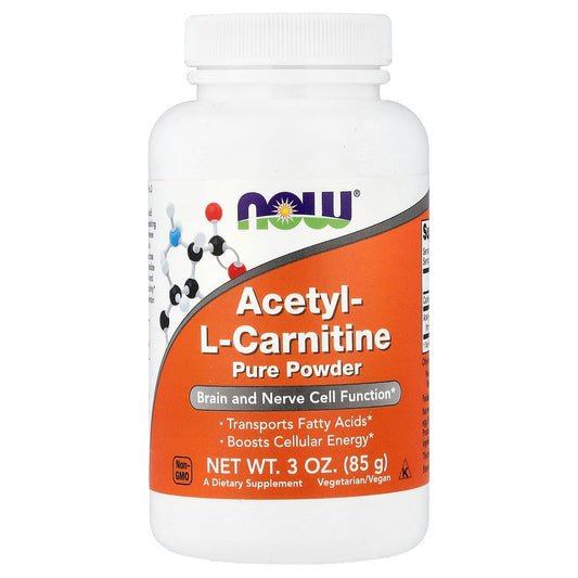 NOW Foods, Acetyl l-carnitine Pure Powder, 85 g (3 oz)