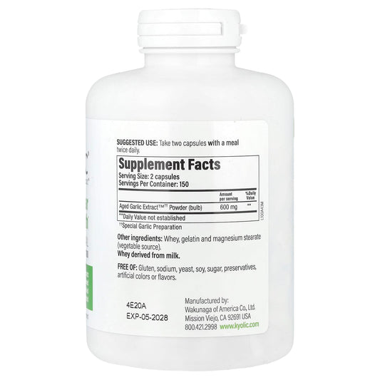 Aged Garlic Extract, Cardiovascular Health, Original Formula 100 300 mg 300 Caps