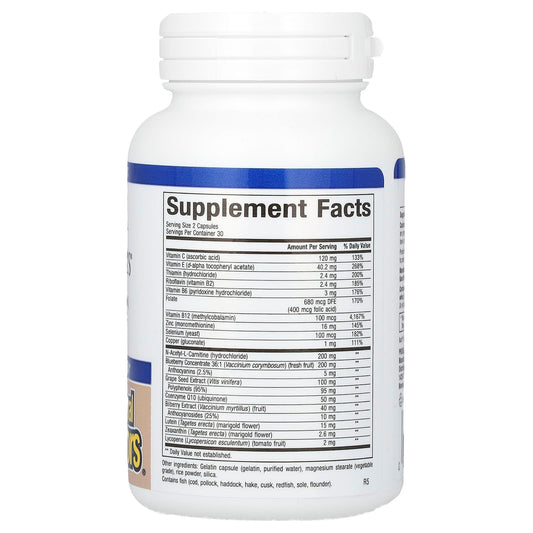 Natural Factors, Advanced Eye Factors, 60 Capsules