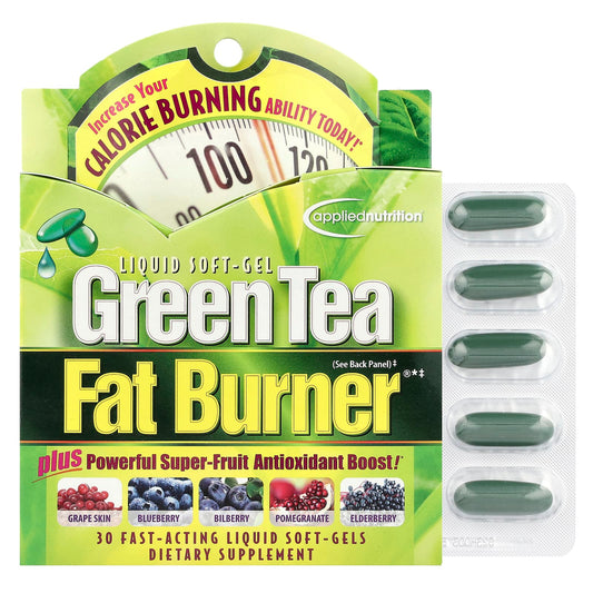 Applied Nutrition, Green Tea Fat Burner®, 30 Fast-Acting Liquid Softgels