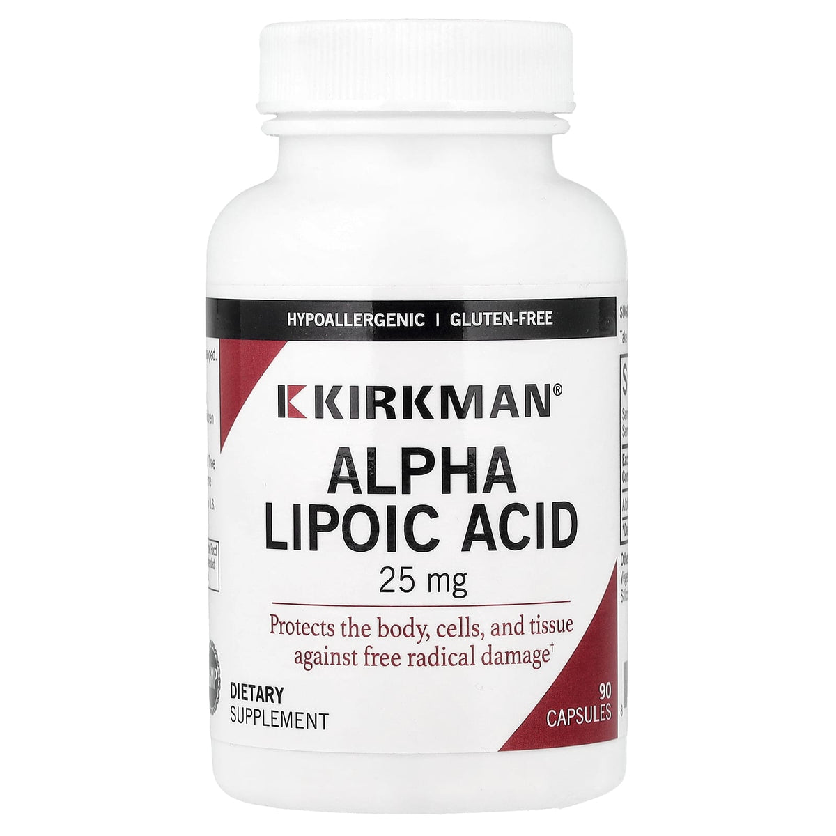 Kirkman Labs Alpha-Lipoic Acid 25 mg 90 Caps