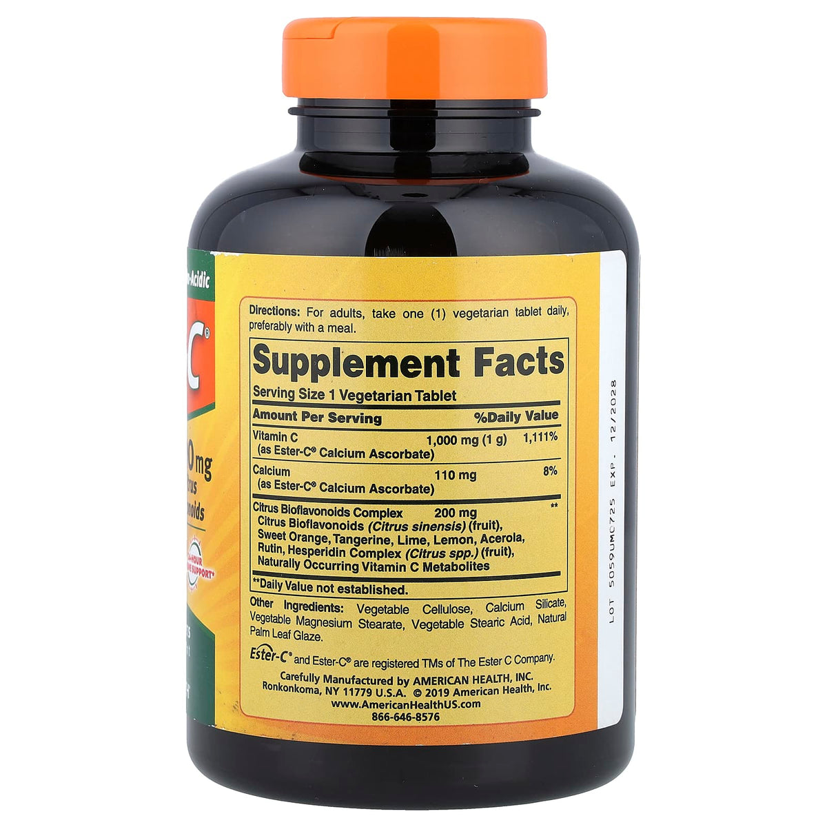 American Health Ester-C with Citrus Bioflavonoids 180 Vegetarian Tabs