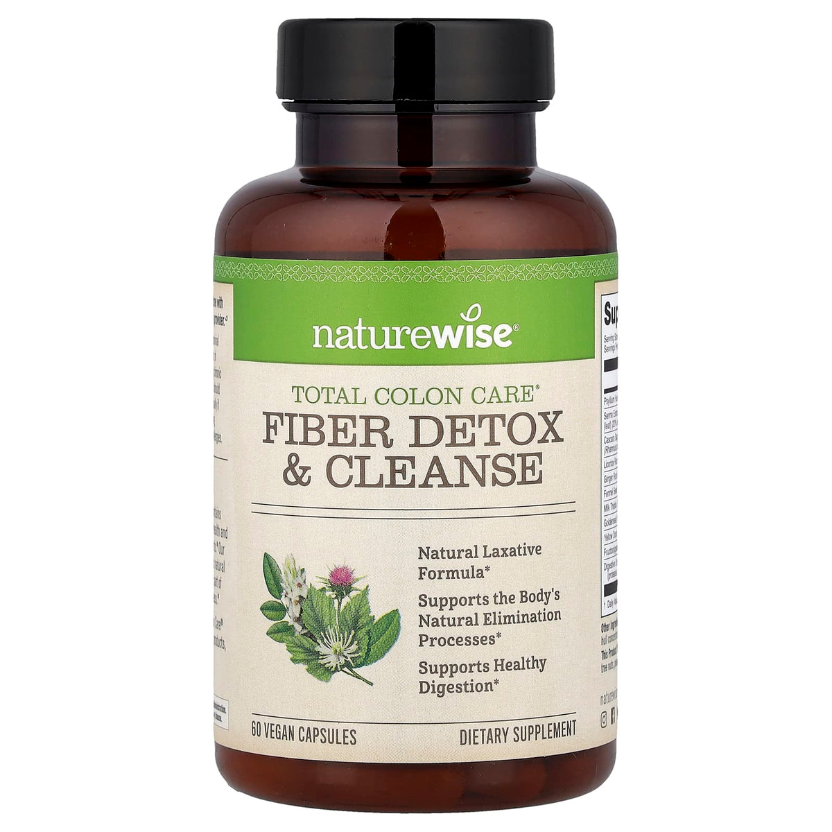 NatureWise, Fiber, 60 Vegetarian Capsules