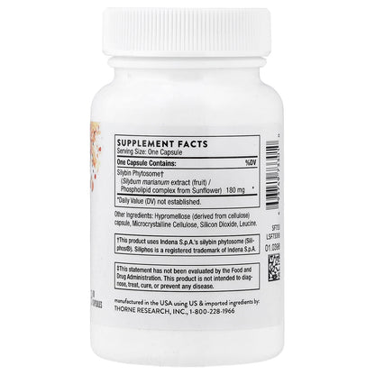 Thorne Milk Thistle 180 mg 90 Caps