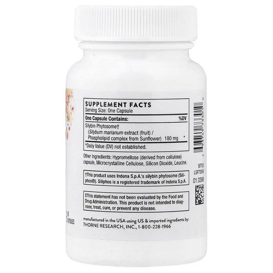 Thorne Milk Thistle 180 mg 90 Caps