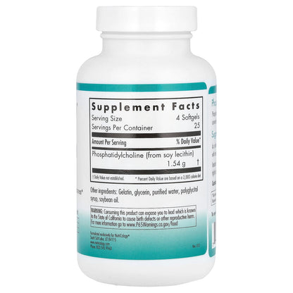 Nutricology Phosphatidyl Choline 100 Softgels