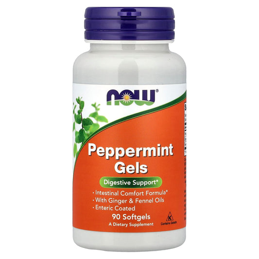 Now Foods, Peppermint Gels, 90 Softgels