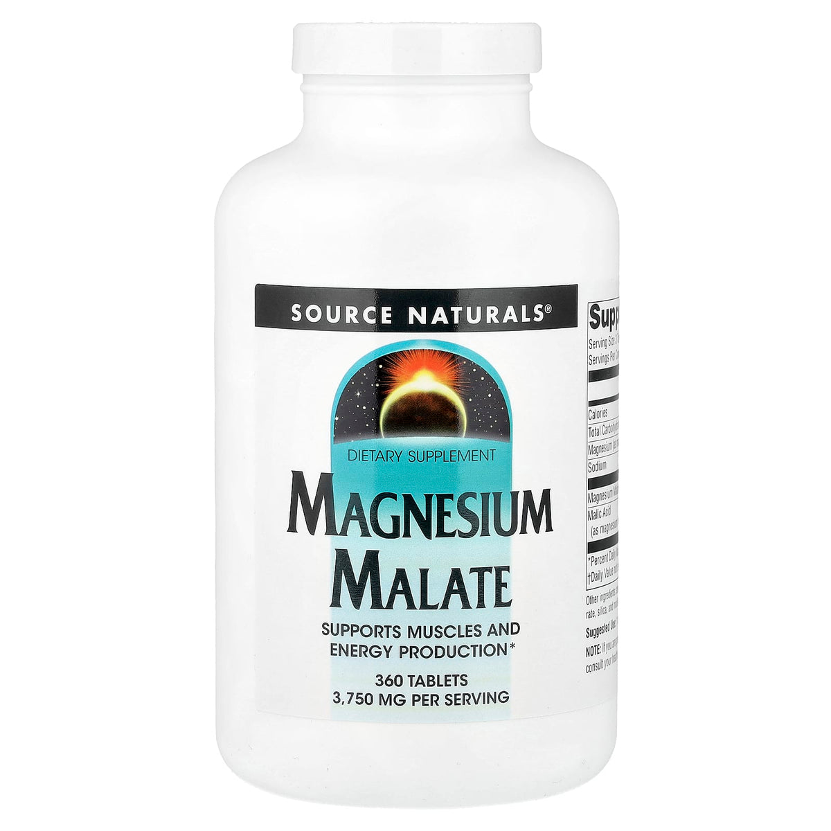 Source Naturals Magnesium Malate 1,250 mg 360 Tabs