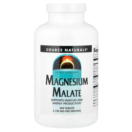 Source Naturals Magnesium Malate 1,250 mg 360 Tabs