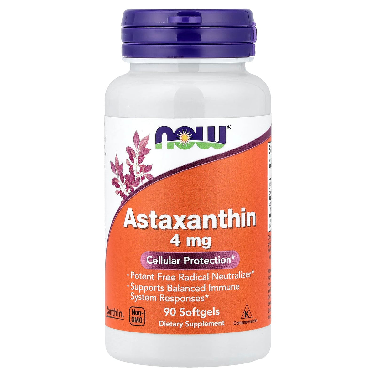 NOW Foods Astaxanthin 4 mg 90 Softgels