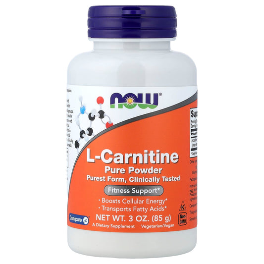 NOW Foods, L-Carnitine, Pure Powder, 85 g (3 oz)