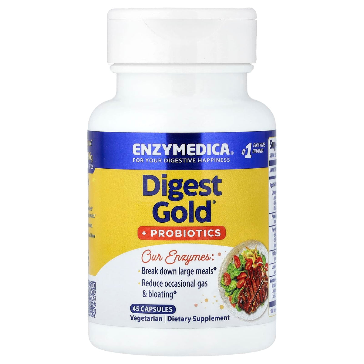 Enzymedica, Digest Gold + Probiotics, 45 Capsules
