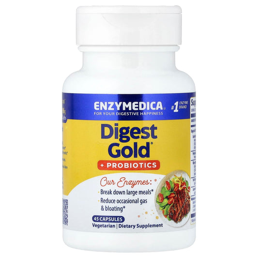 Enzymedica, Digest Gold + Probiotics, 45 Capsules
