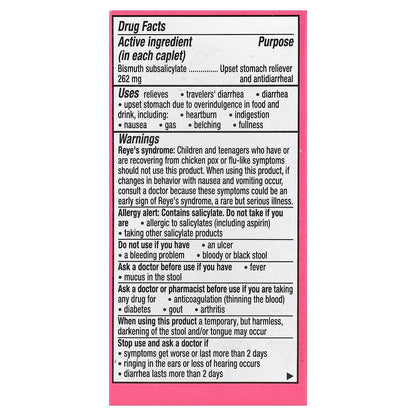 Pepto Bismol Bismuth Subsalicylate 131 mg 40 Tabs