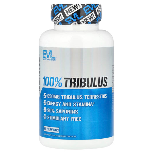 EVLution Nutrition, 100% Tribulus, 650 mg, 60 Veg Capsules