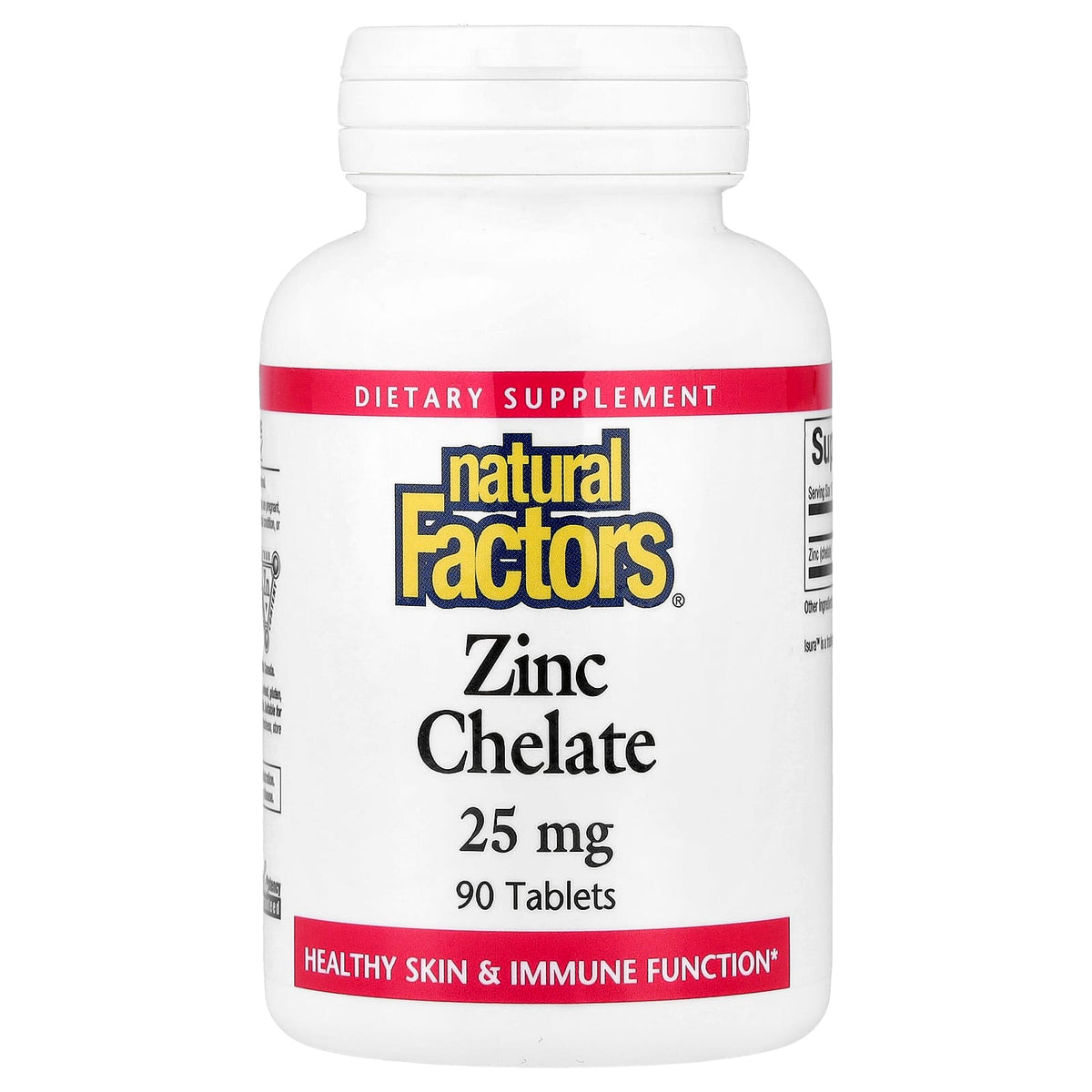 Natural Factors Zinc Chelate 25 mg 90 Tabs