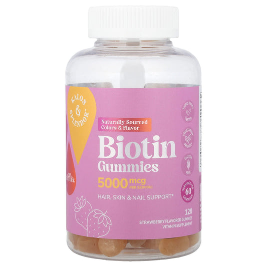 21st Century, Biotin Gummies, Strawberry, 120 Gummies (2,500 mcg per Gummy)
