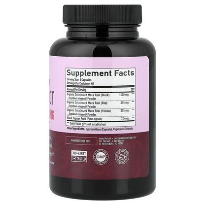SMNutrition Women's Maca Root 120 Caps