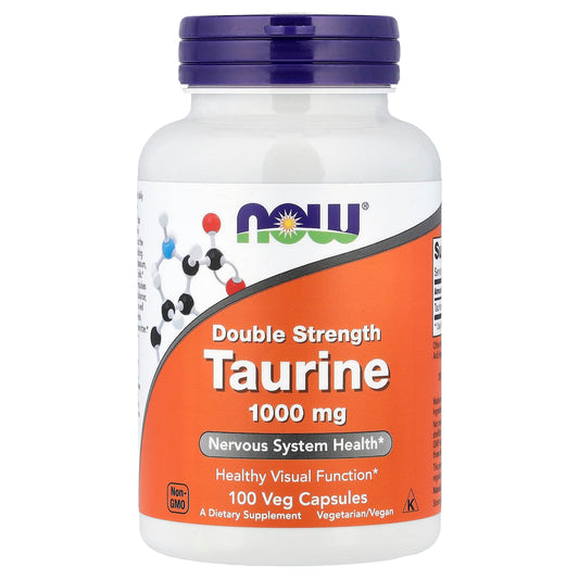 NOW Foods Taurine 1000 mg 100 Veg Capsules