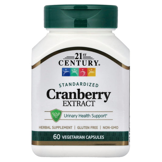 21st Century, Cranberry Extract, Standardised, 60 Vegetarian Capsules