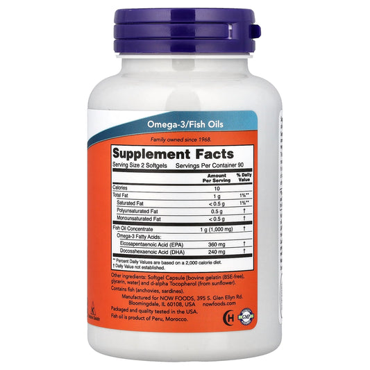 Now Foods, Omega-3 Mini Gels, 180 Softgels