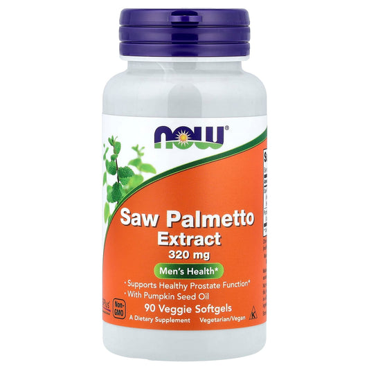 Now Foods, Saw Palmetto Extract, 320 mg, 90 Veggie Softgels