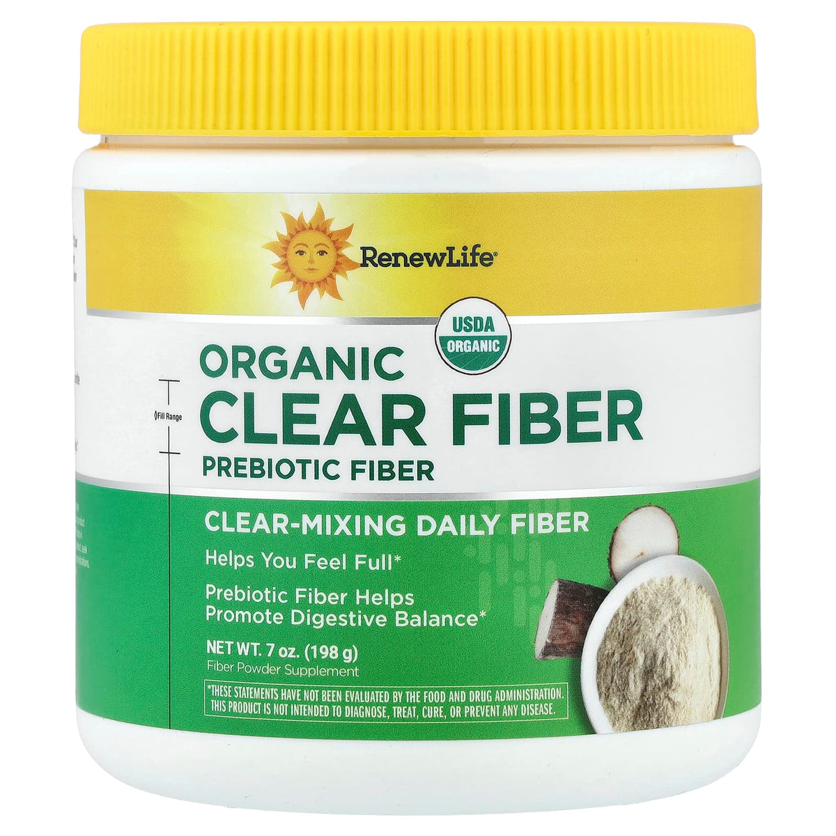 Renew Life Completely Clear Organic Prebiotic Fibre 7 oz 198 g