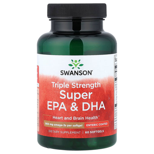 Swanson Vitamins, Super EPA & DHA, 900 mg, 60 Capsules