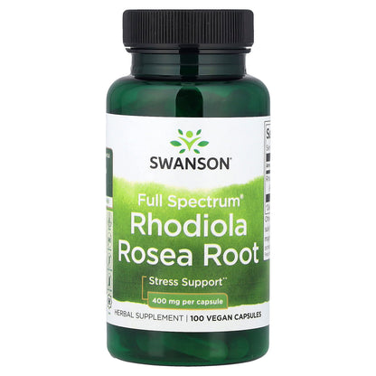 Swanson Vitamins Full Spectrum Rhodiola Rosea Root 100 Vegan Capsules