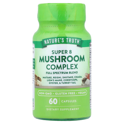 Nature's Truth Super 8 Mushroom Complex 60 Caps