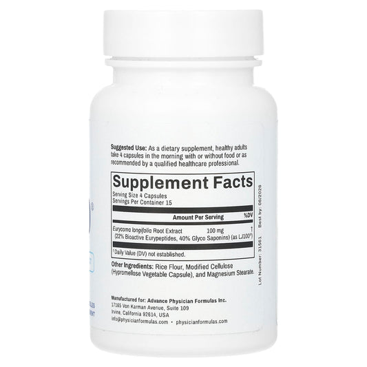 Advance Physician Formulas, LJ 100®, 25 mg, 60 Capsules