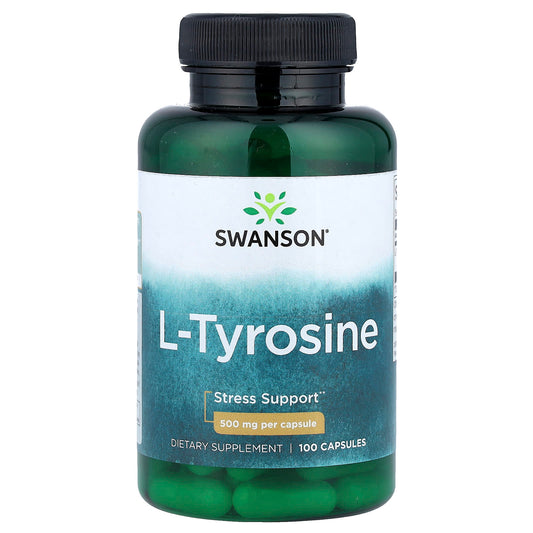 Swanson Vitamins, L-Tyrosine, 500 mg, 100 Capsules
