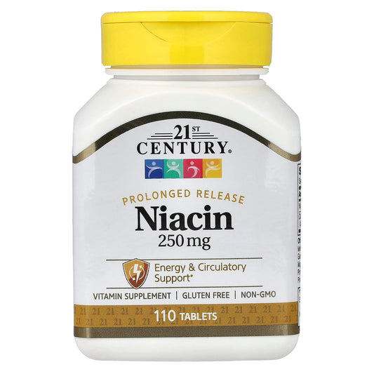21st Century, Niacin, Prolonged Release, 110 Tablets
