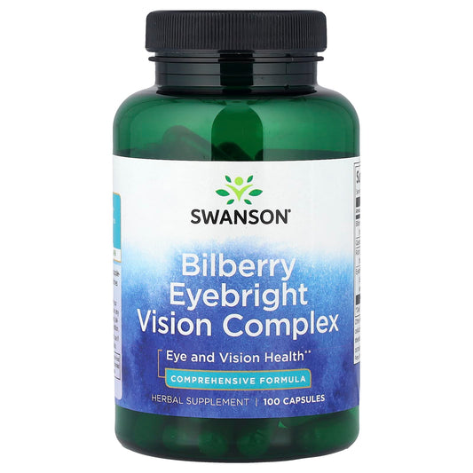 Swanson Vitamins, Bilberry Eyebright Vision Complex, 100 Capsules