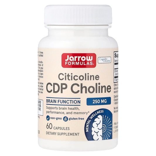 Jarrow Formulas, Citicoline CDP Choline, 250 mg, 60 Capsules