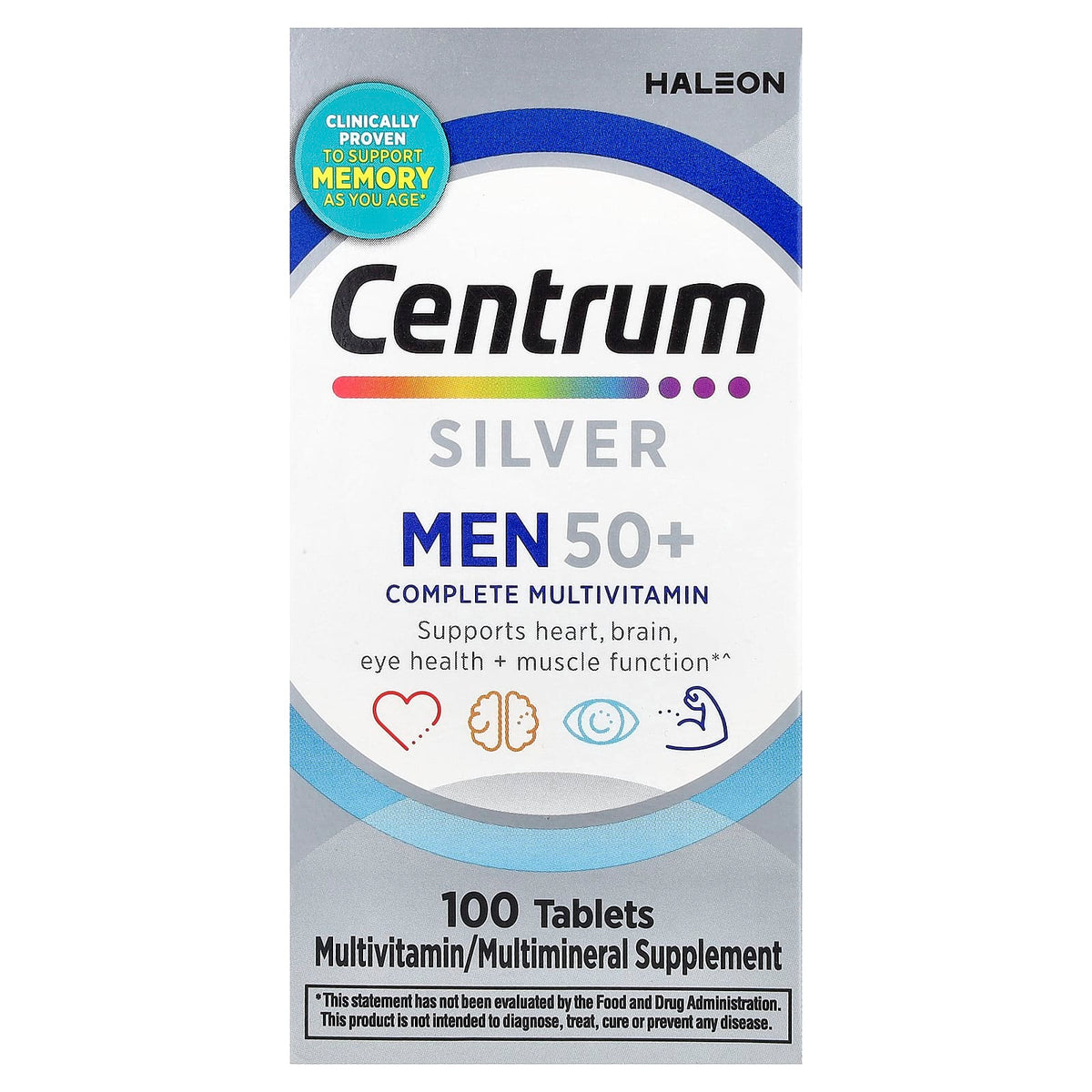 Centrum Silver Men 50+, Multivitamin 100 Tabs