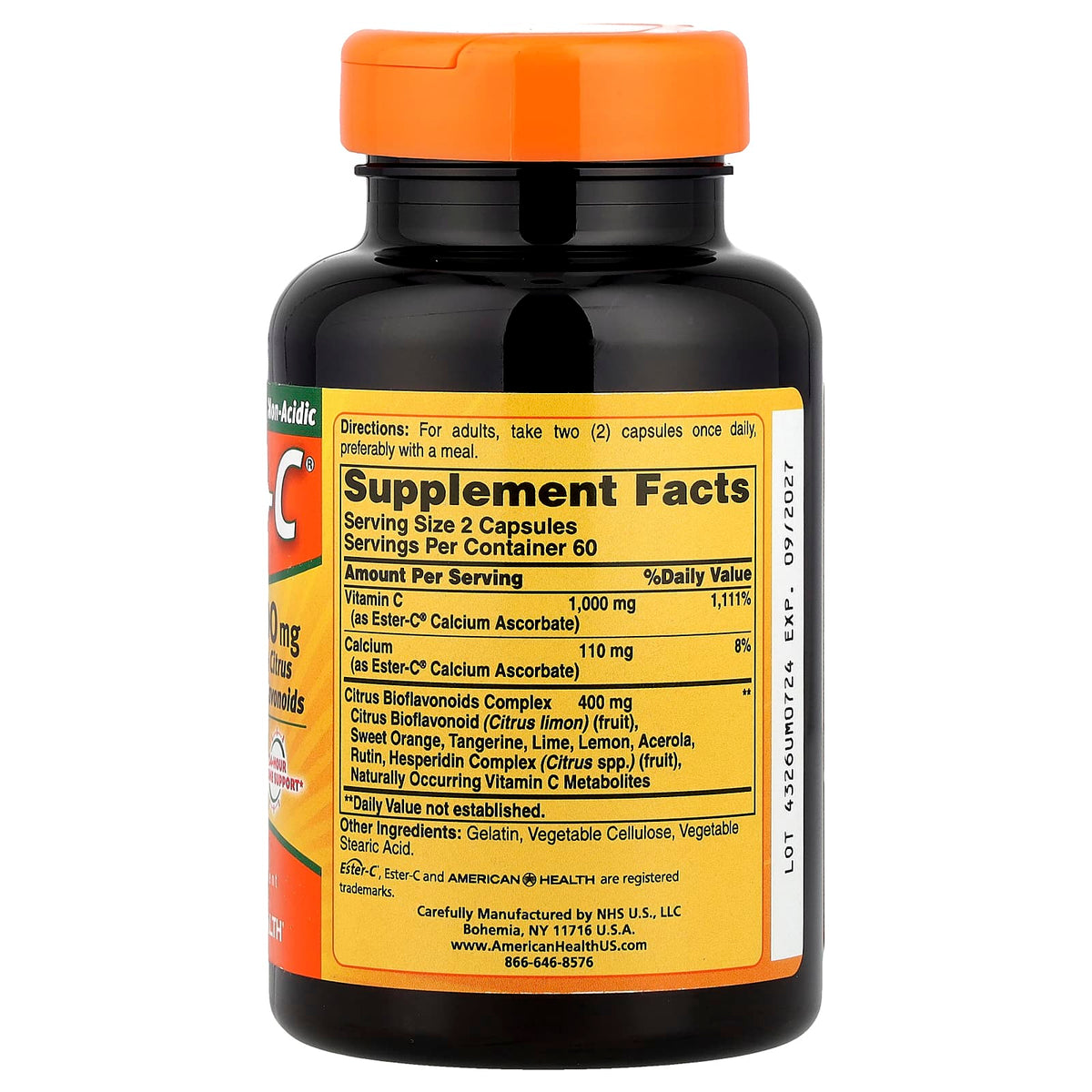 American Health Ester-C with Citrus Bioflavonoids 120 Caps
