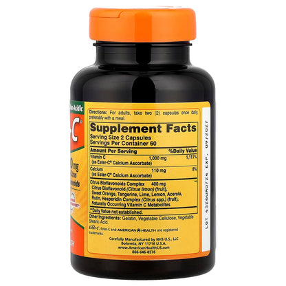 American Health Ester-C with Citrus Bioflavonoids 120 Caps