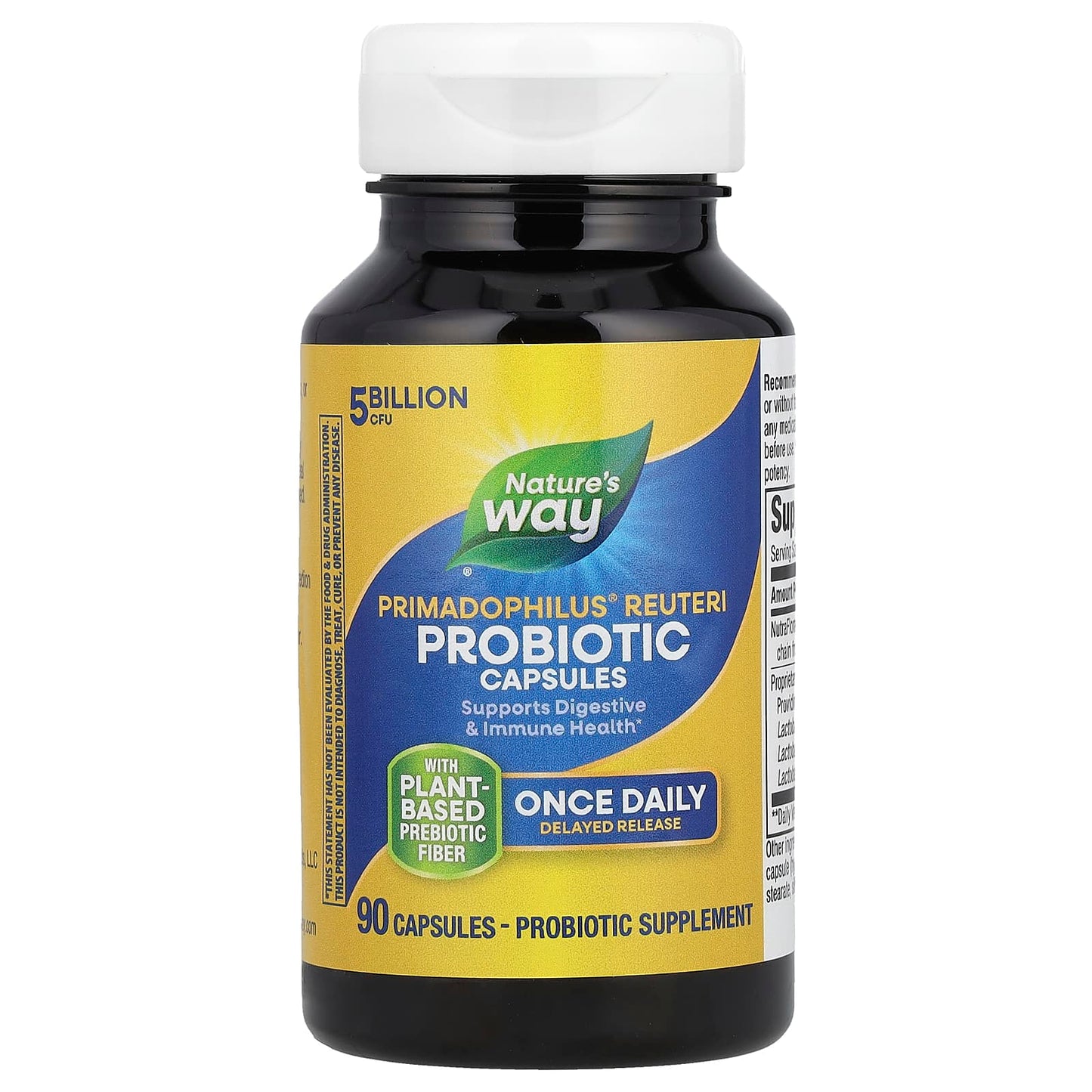 Nature's Way, Primadophilus Reuteri, Superior Probiotic, 5 Billion CFU, 90 Capsules