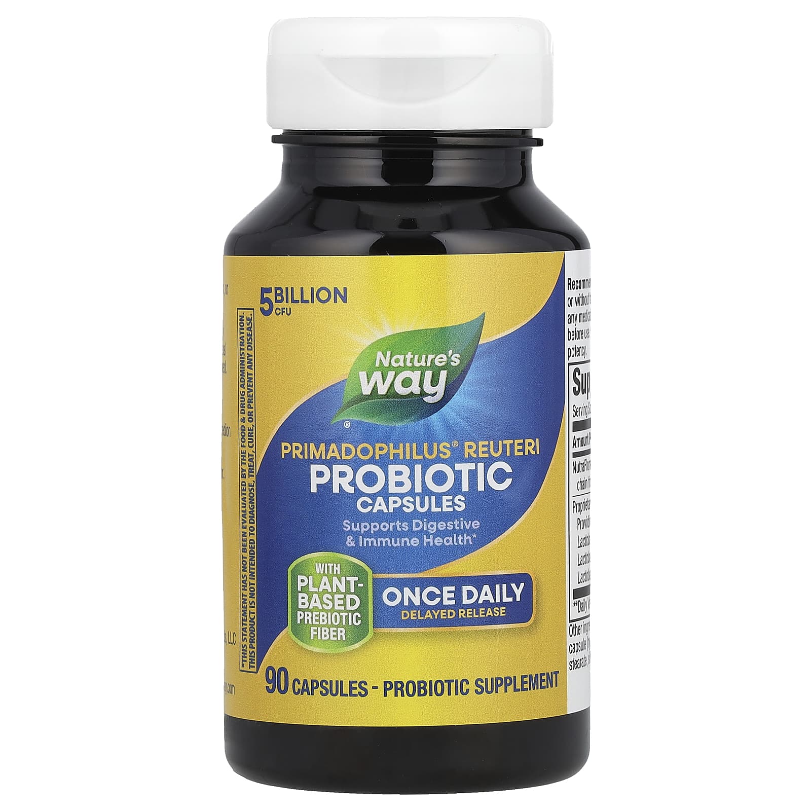 Nature's Way, Primadophilus Reuteri, Superior Probiotic, 5 Billion CFU, 90 Capsules