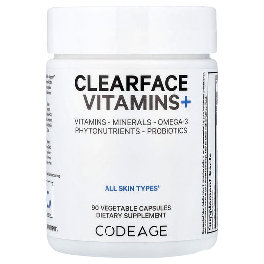 Codeage, Clearface Vitamins+, 90 Veg Capsules