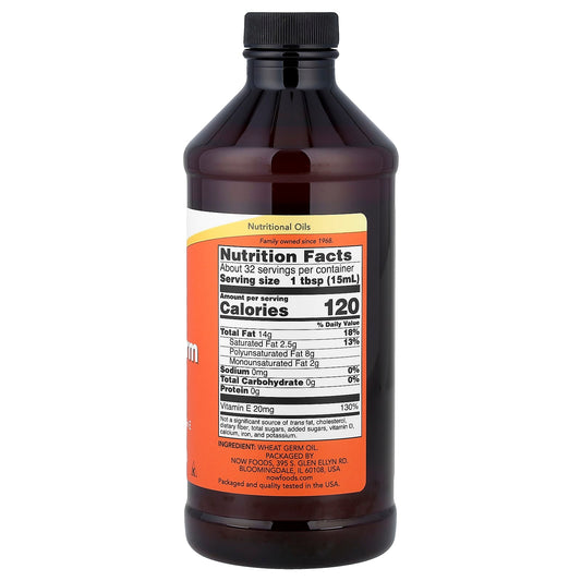 NOW Foods, Wheat Germ Oil, 16 fl oz (473 ml)